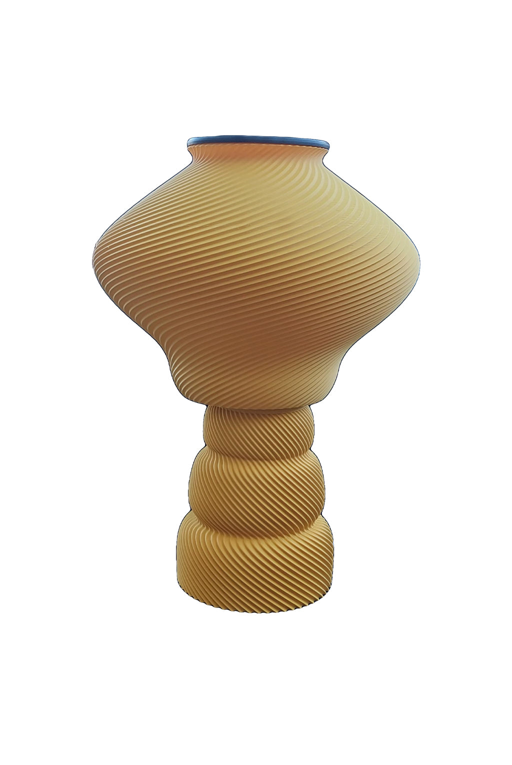 Home décor lamp "Mustard Wave"