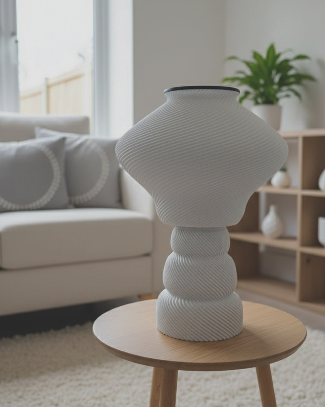 Home décor lamp  "White Dream"