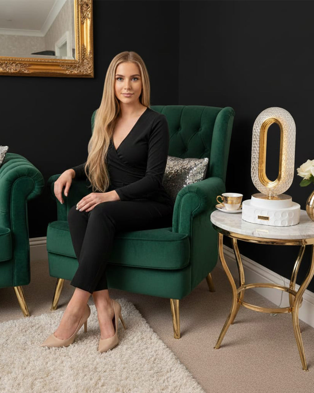 Crystal Elegance – Smart Touch LED Table Lamp