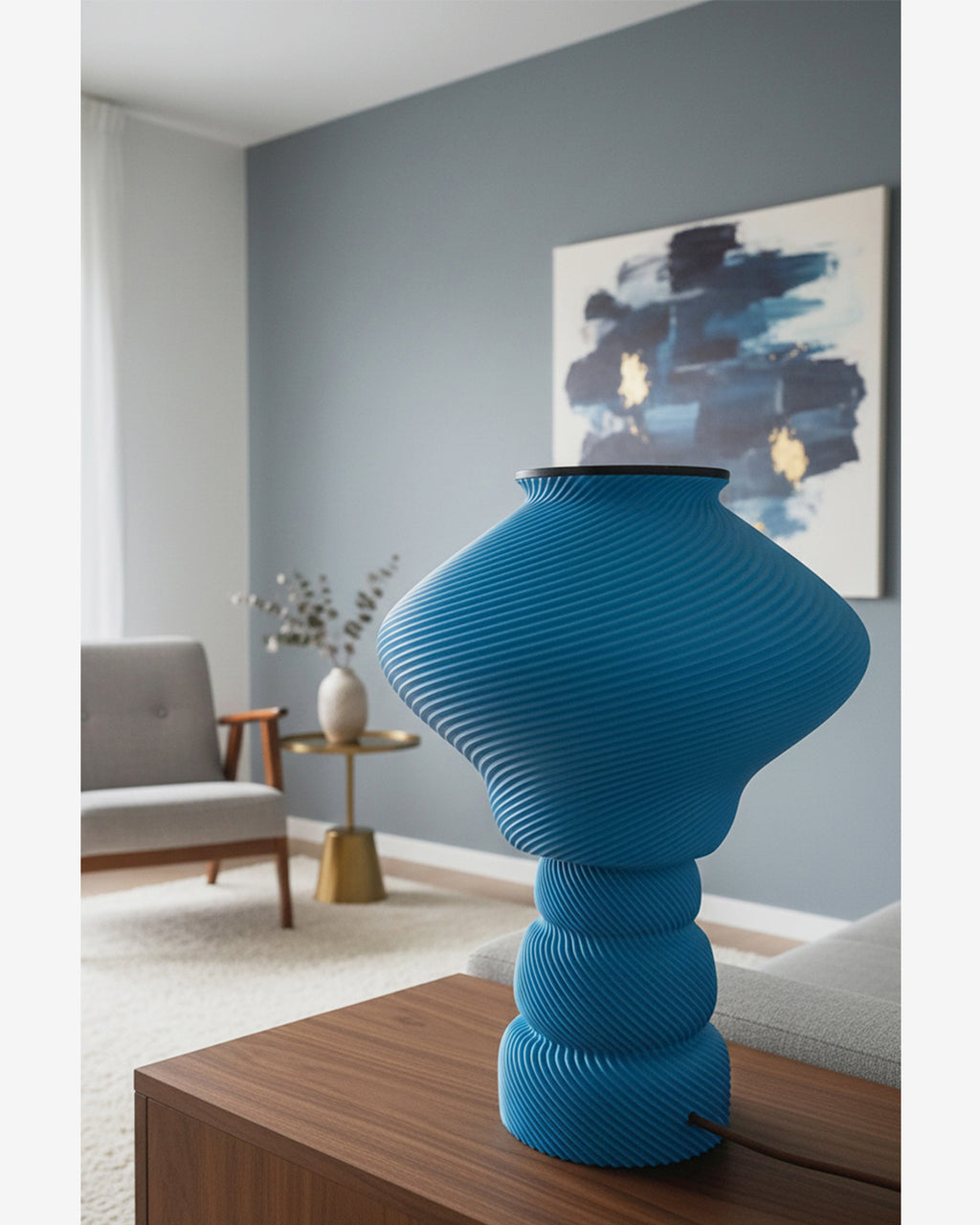 Home décor lamp " Blue Sky"