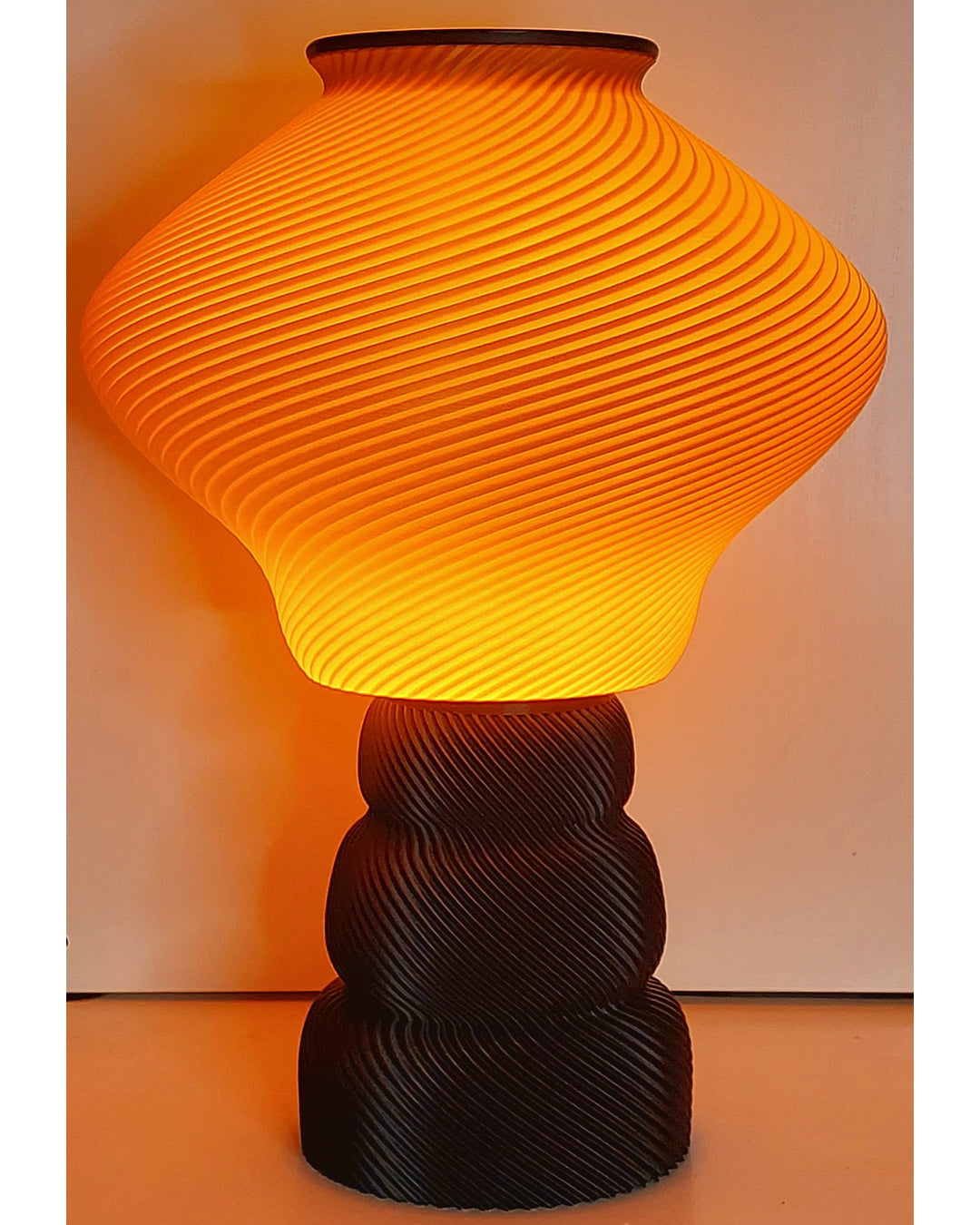 Home décor lamp "Brown Cookie"