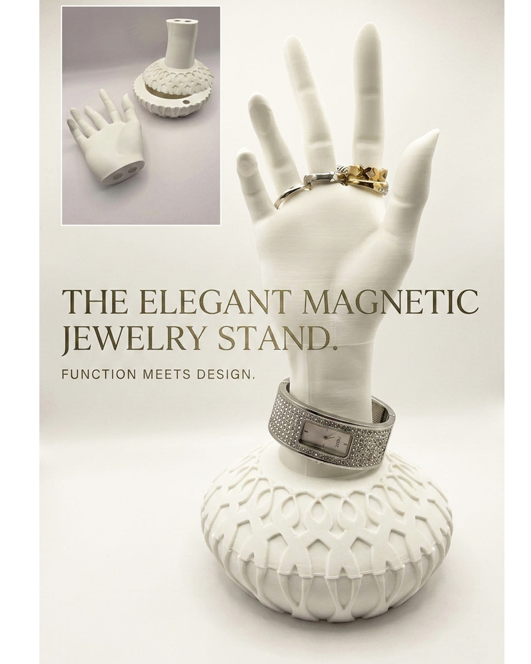 Elegant Magnetic Jewelry Stand