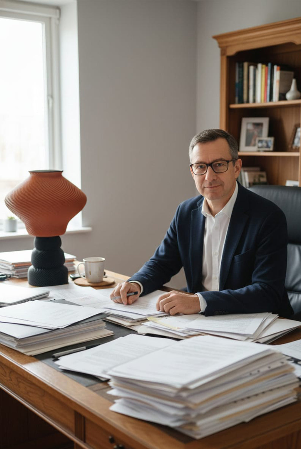 Home décor lamp "Brown Cookie"