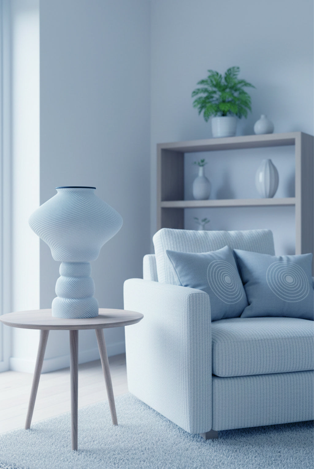 Home décor lamp "White Lili"