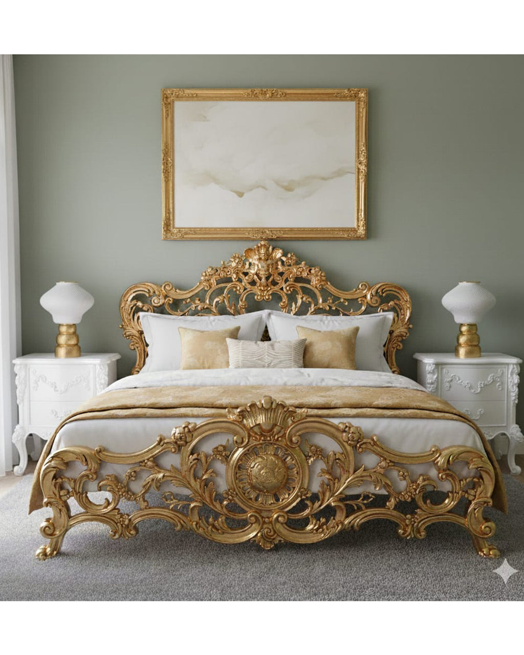 Home décor lamp "Rich Gold"