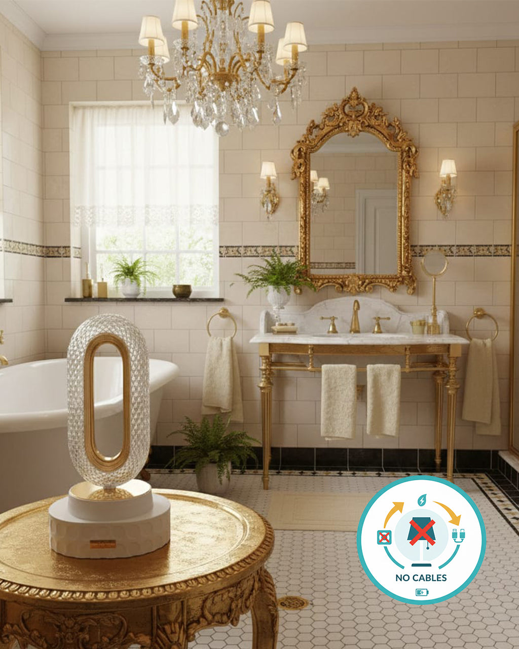 Crystal Elegance – Smart Touch LED Table Lamp