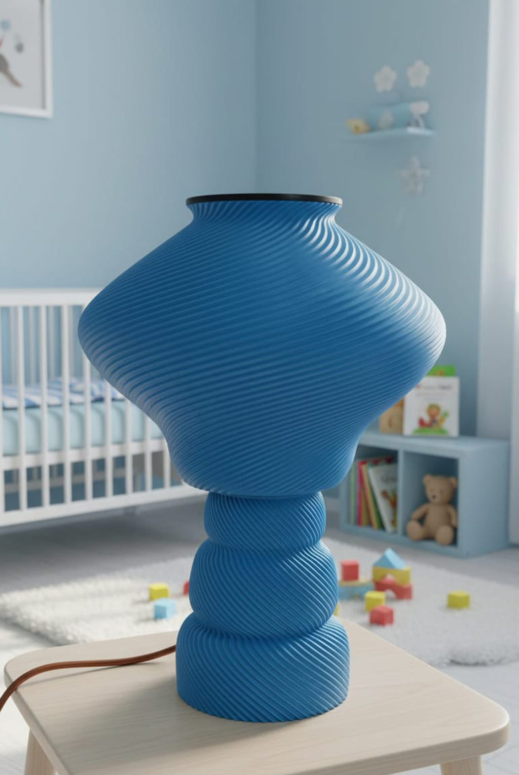 Home décor lamp " Blue Sky"