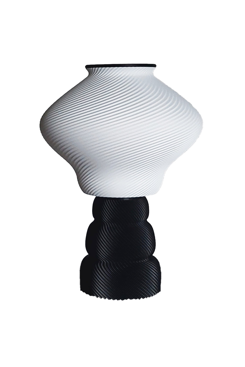 Home décor lamp "Black end White".
