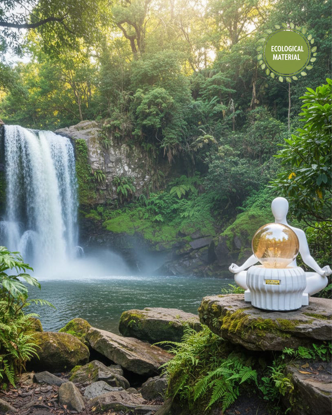 Zen Meditating Figure Ambient Lamp