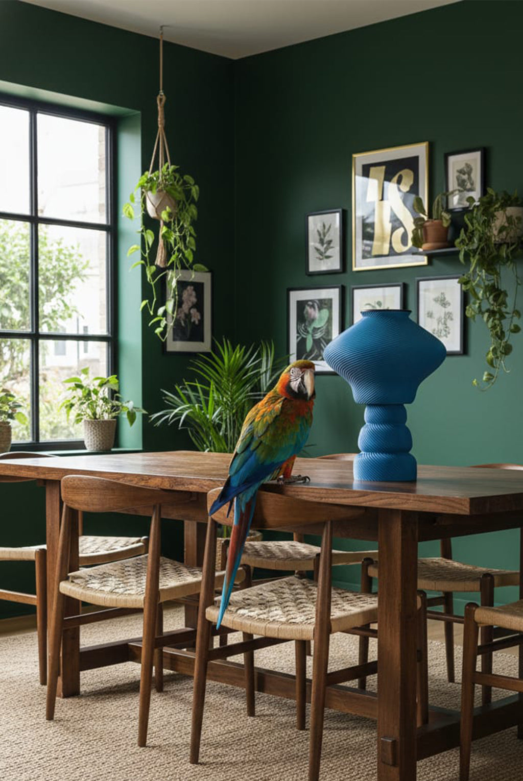 Home décor lamp " Blue Sky"