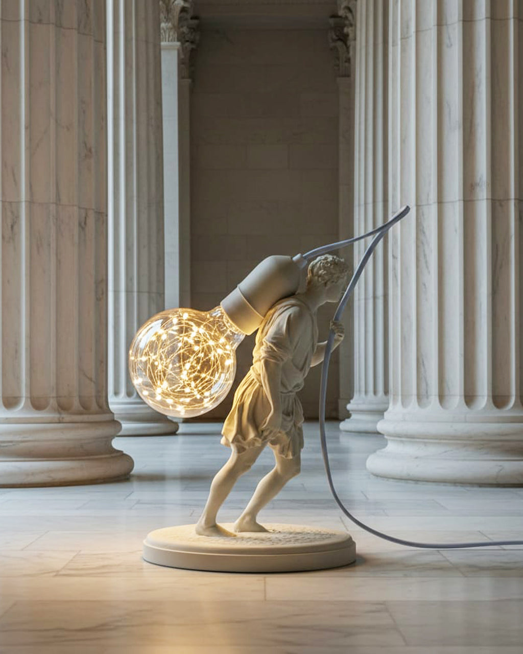 Home décor lamp "Messenger of Light"