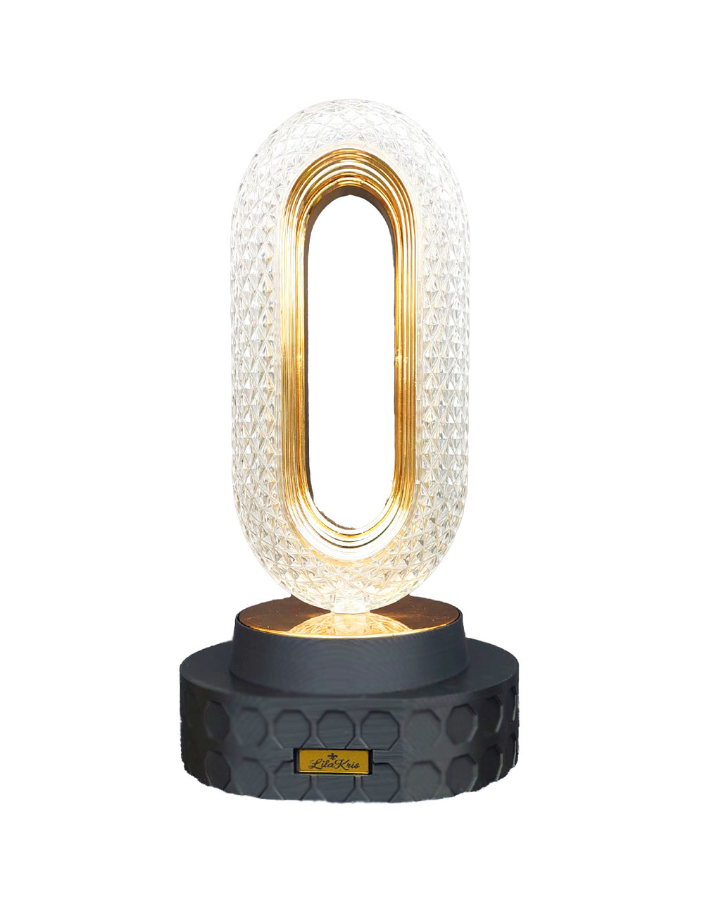 Crystal Elegance – Smart Touch LED Table Lamp