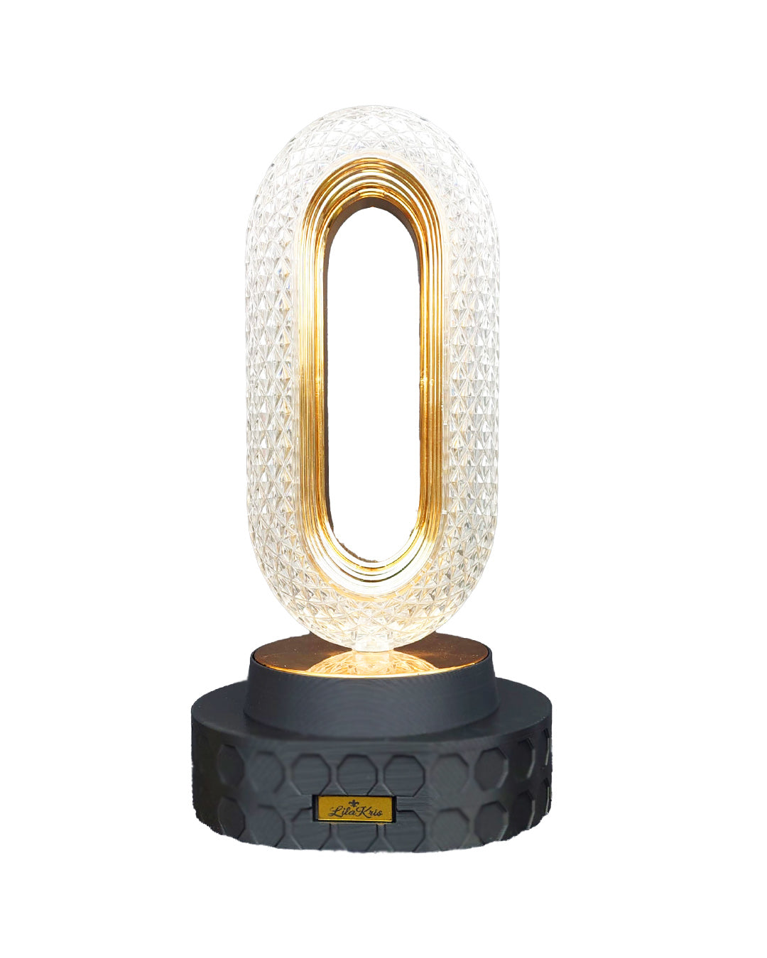 Crystal Elegance – Smart Touch LED Table Lamp