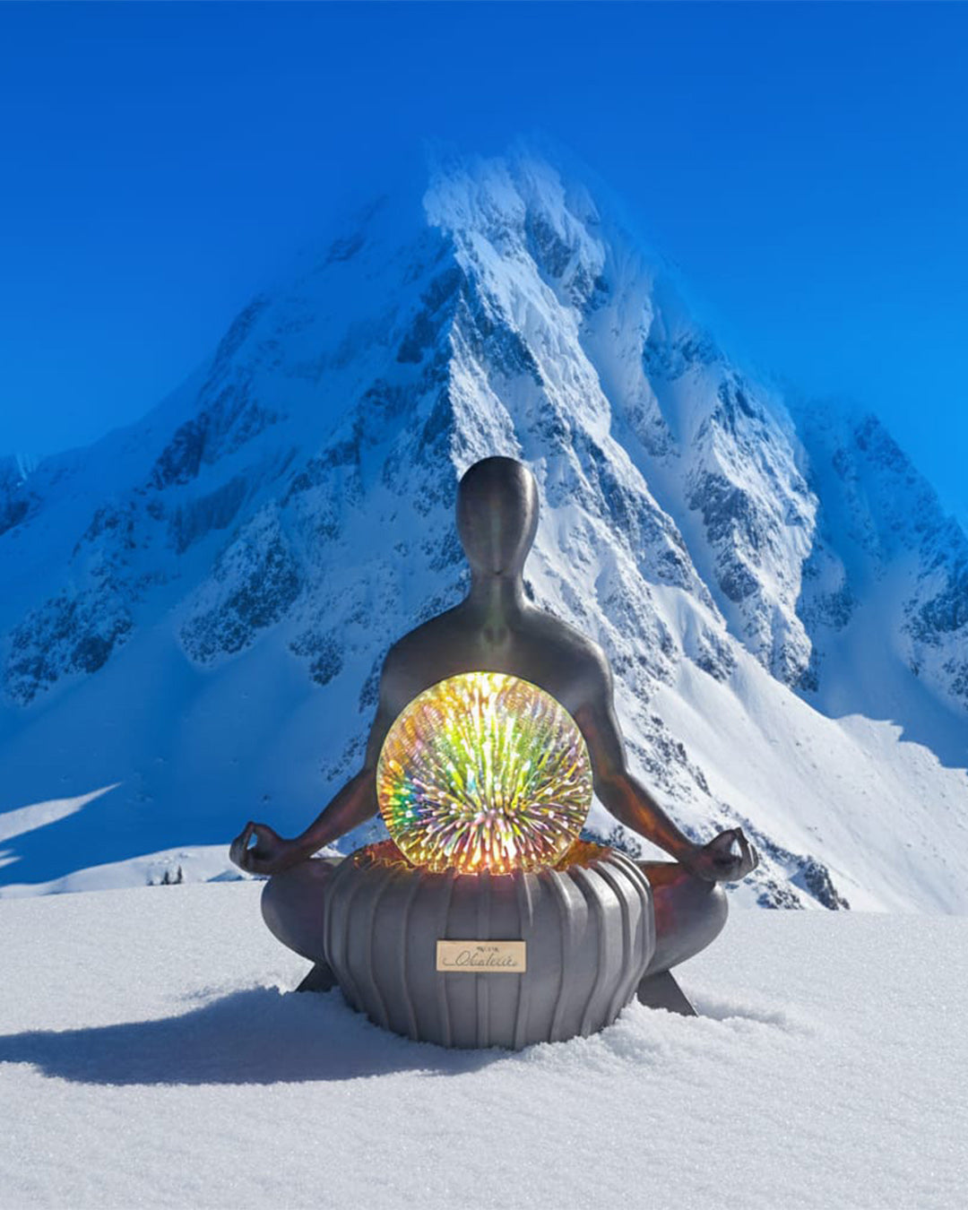 Zen Meditating Figure Ambient Lamp