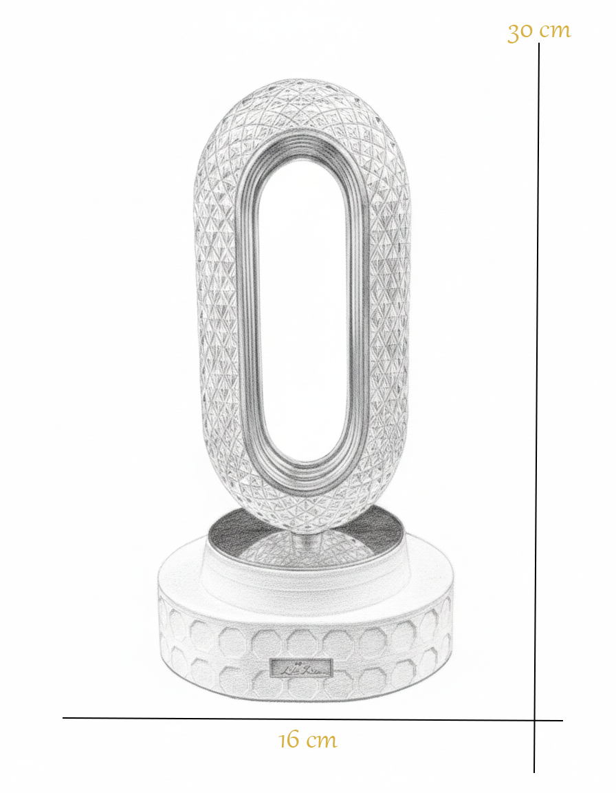 Crystal Elegance – Smart Touch LED Table Lamp