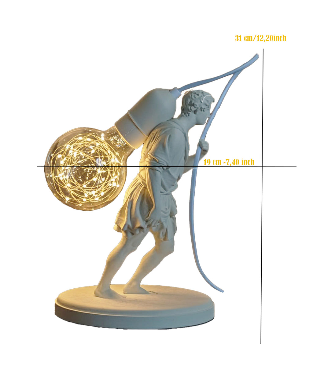 Home décor lamp "Messenger of Light"