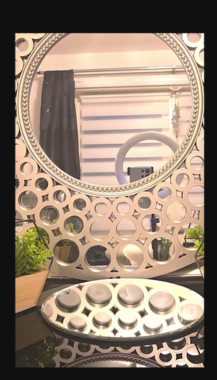 Home décor lamp "Mustard Wave"