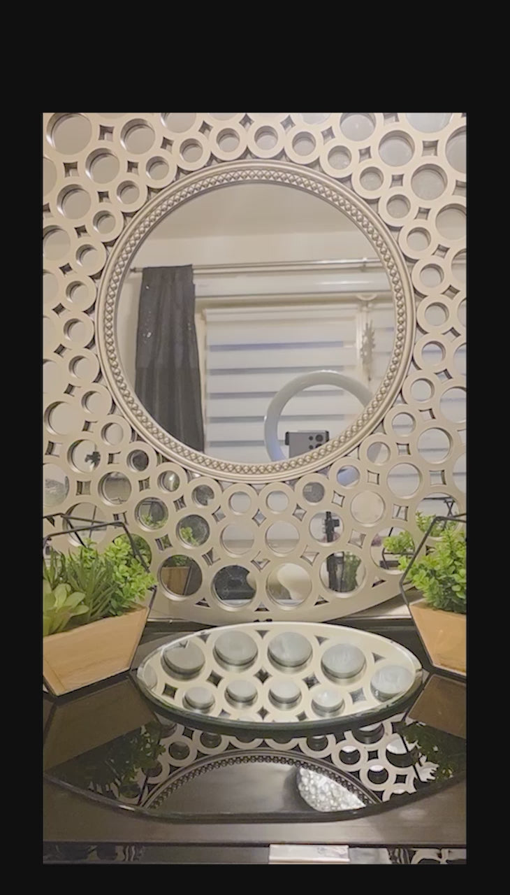 Home décor lamp  "Mint Wave"