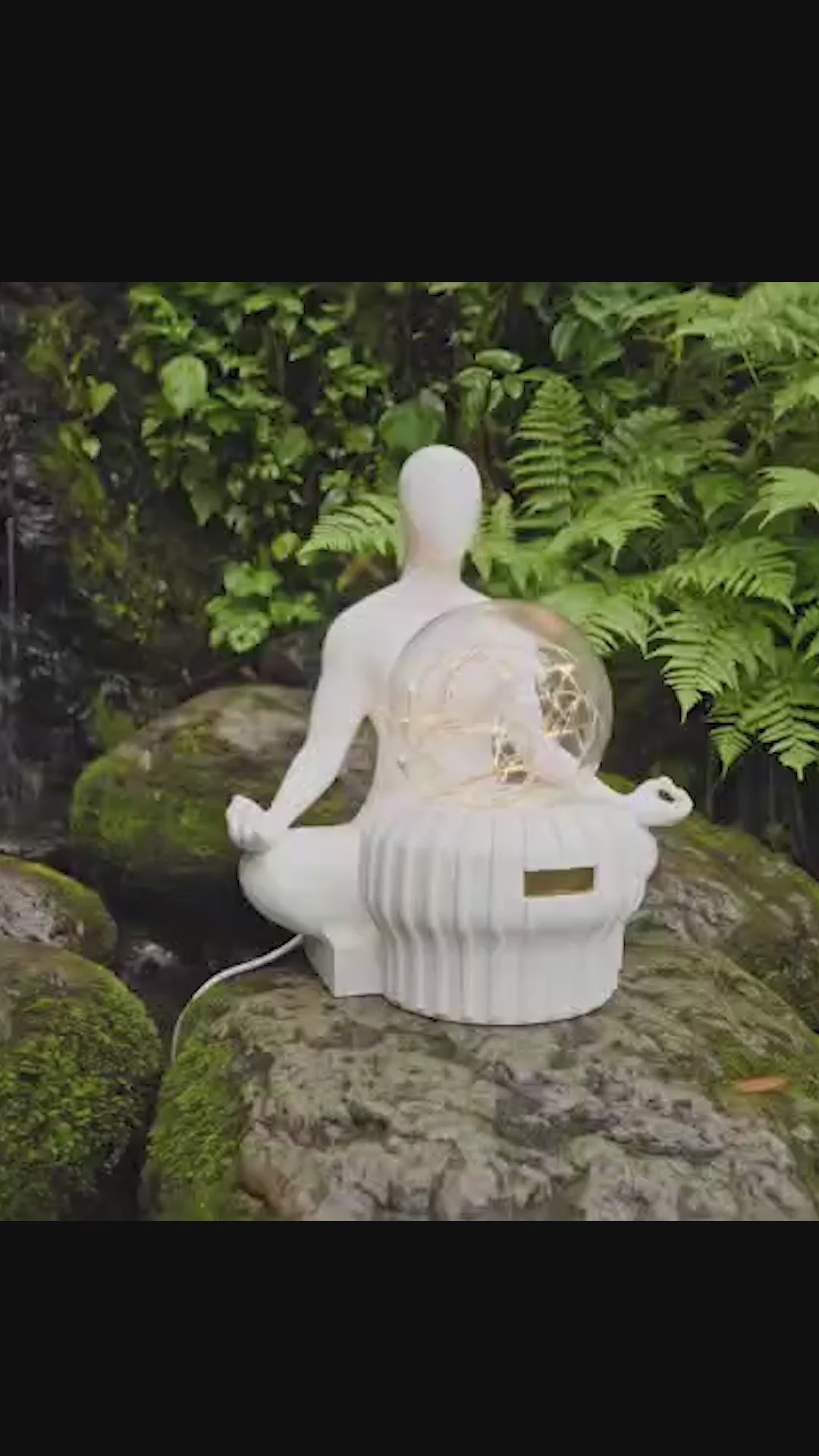 Zen Meditating Figure Ambient Lamp