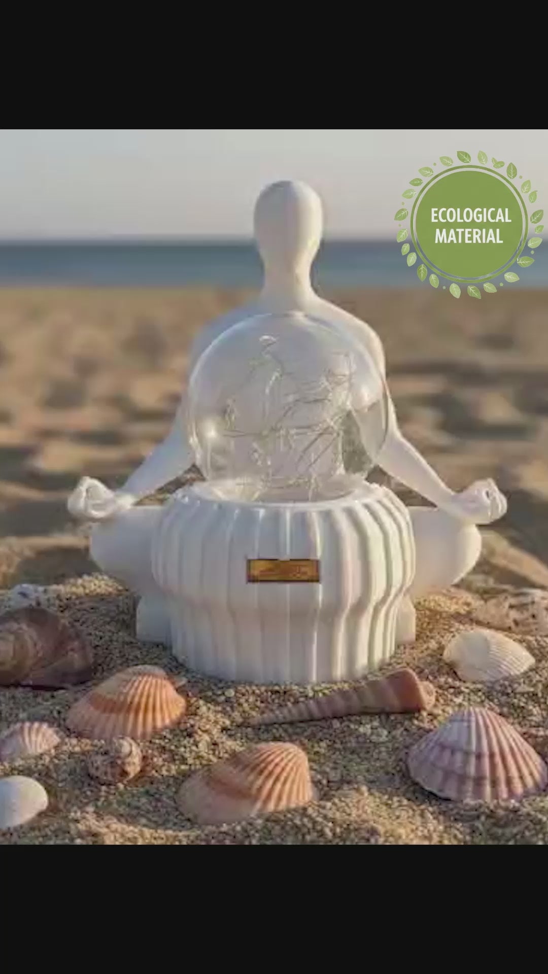 Zen Meditating Figure Ambient Lamp